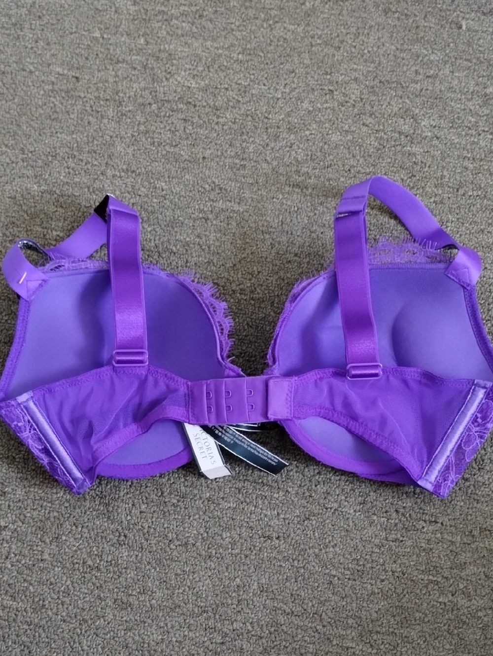 Victoria's Secret Purple Lace Bombshell Bra Shiny - Picture 4 of 6